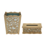 ست سطل و جای دستمال کاغذی مدل Ring_193