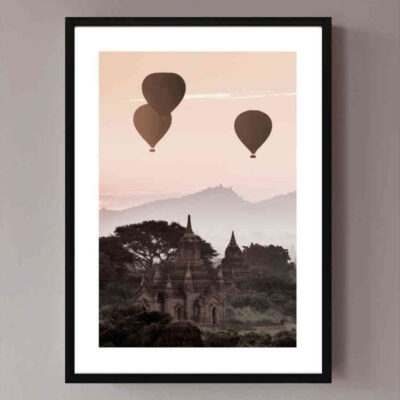 تابلو مدل Sunset air balloons کد 248901788