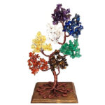 دکوری مدل درختچه سنگی هفت چاکرا کد 166