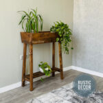 استند گلدان روستیک دکور مدل فلاور باکس