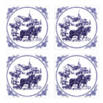 رومیزی مدل مخمل کد M0121 بسته 4 عددی