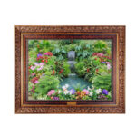 تابلو فرش ماشینی نقش نگار رضوی طرح منظره کد 5479C