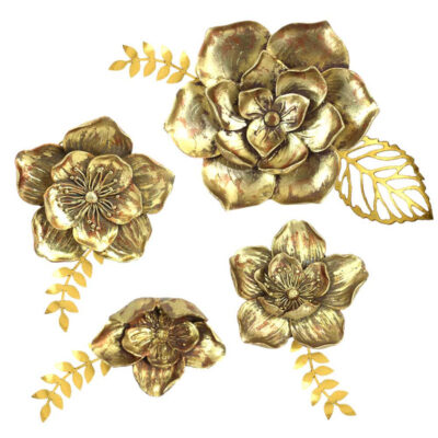 دیوارکوب طرح گل و برگ مجموعه 4 عددی