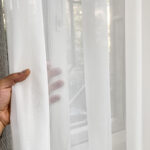 پرده مدل ساده حریر مات سایز 700x280 سانتی متر