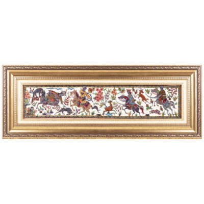 تابلو فرش دستباف سی پرشیا مدل شکارگاه کد 903529