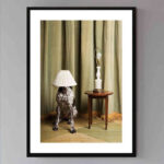 تابلو مدل Lamp doggo کد 248901662