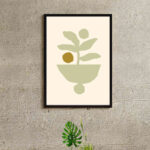 تابلو مدل Green leaves کد 248901508