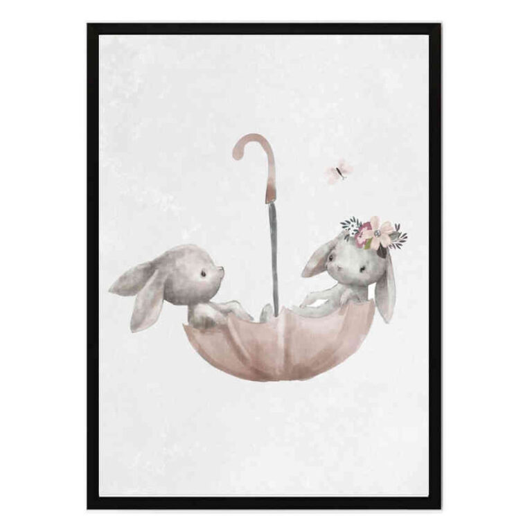 تابلو مدل Rabbits umbrella کد 2489011064