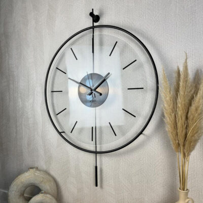 ساعت دیواری اِلِنسی مدل BLACK LARA