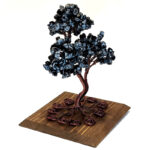 دکوری مدل درختچه سنگی آبسیدین کد 129
