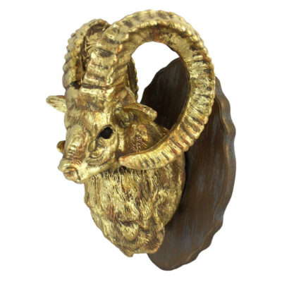 دیوارکوب طرح سر حیوان مدل بز کوهی