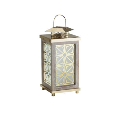 شمعدان مدل فانوس چوبی کد 6025