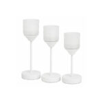 شمعدان مدل کریستال دکوراتیو بسته 3 عددی