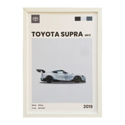 تابلو مدل دکوراتیو طرح ماشین تویوتا سوپرا mk5 کد 1094