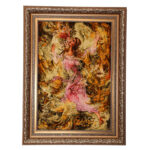 تابلو فرش دستباف طرح مینیاتور بوی بهار کد 90642