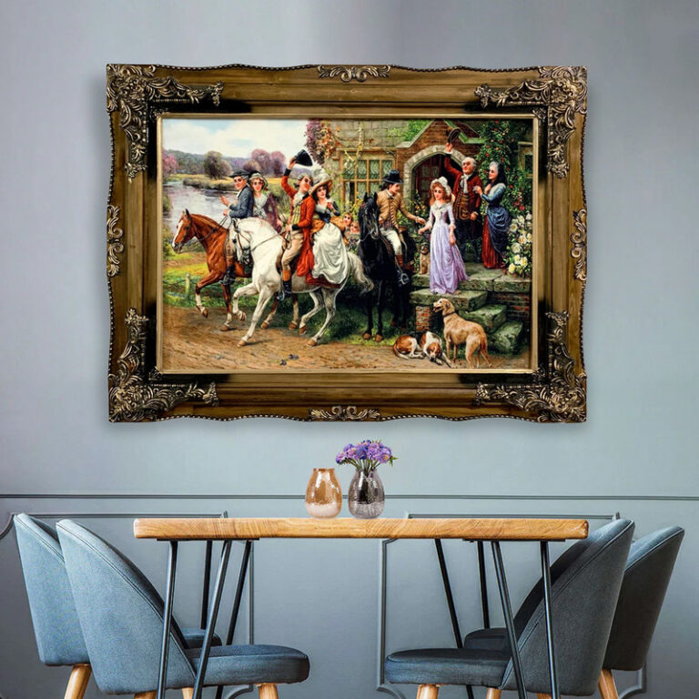 تابلو فرش ماشینی طرح بدرقه کد ۷۱۷۷