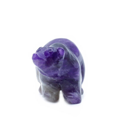 مجسمه مدل سنگ آمیتیست طرح خرس