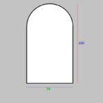 آینه مدل گنبدی کد 180