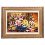 تابلو فرش دستباف سی پرشیا مدل گل در گلدان کد 903479