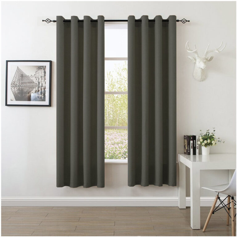 پرده سرمه مدل gb230 سایز 140×230 سانتی متر مجموعه دو عددی