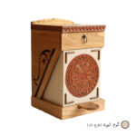 ست سطل و جای دستمال کاغذی مدل پدالی