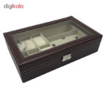 جعبه ساعت مچی و عینک چرمی مدل 4650