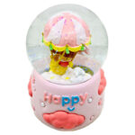 گوی موزیکال مدل پمپی Happy طرح دخترک بالن سوار کد PA1396