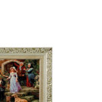 تابلو فرش ماشینی طرح دستبافت مدل بدرقه کد 7613