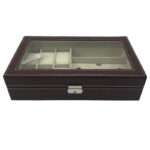 جعبه ساعت مچی و عینک چرمی مدل 4650