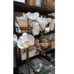 گلدان به همراه گل مصنوعی ایکیا مدل ارکیده FEJKA کد 859