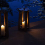 شمعدان مدل فانوس تزیینی چوبی کد 4320