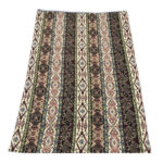 روفرشی مدل جاجیم ترکمن طرح 2 رو کد 03 زمینه کرم