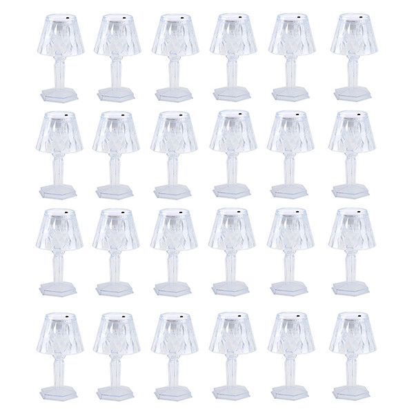 شمع ال ای دی مدل دیاموند طرح پایه دار مجموعه 24 عددی