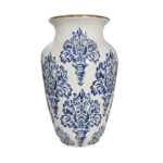 دکوری مدل گلدان طلا دار طرح داماس کد ۰۱۶