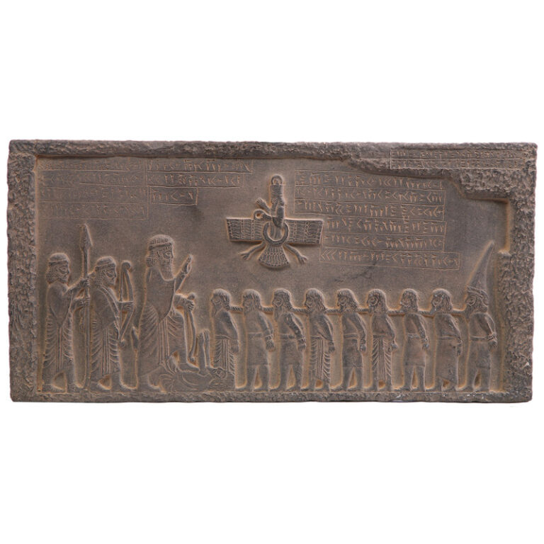 کتیبه تندیس و پیکره شهریار مدل بیستون کد MO1730 سایز کوچک