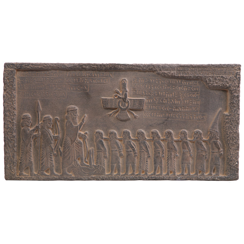 5abe9adf83059fe9c019f02f4bbd3d6a کتیبه تندیس و پیکره شهریار مدل بیستون کد MO1730 سایز کوچک