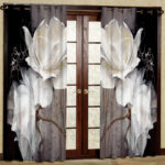 پرده مدل گل مخمل پانچی کد 1165 سایز 200x140 سانتی متر