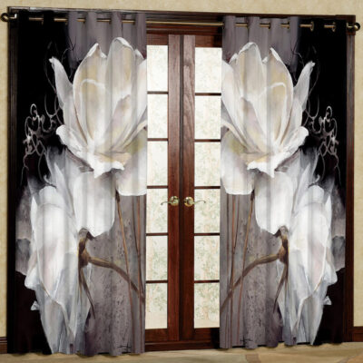 پرده مدل گل مخمل پانچی کد 1165 سایز 200x140 سانتی متر