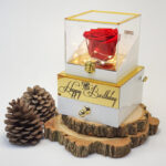 جعبه موزیکال مدل رزجاودان طرح Happy Birthday