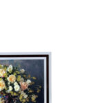 تابلو فرش ماشینی مدل گلدان گل کد 8896