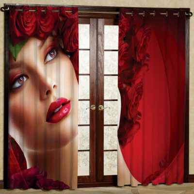 پرده مدل چهره هازان پانچی کد 1086 سایز 140x200 سانتی متر