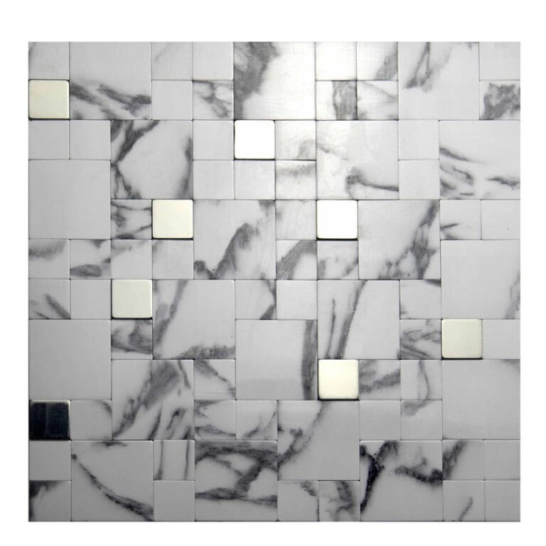 دیوارپوش مدل تایل بین کابینتی پشت چسبدار کد 20018 بسته 6 عددی