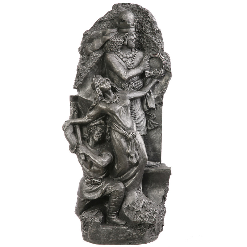 5f09fc9a0a43e28180bef64889d83de3 مجسمه تندیس و پیکره شهریار مدل تندیس خسرو شیرین فرهاد کد M450