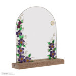 آینه و شمعدان مدل رویسا کد K-02 مجموعه 3 عددی