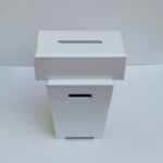 ست سطل و جای دستمال کاغذی مدل چوبی