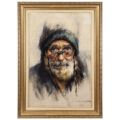 تابلو فرش دستباف سی پرشیا طرح پرتره پیرمرد کد 903985