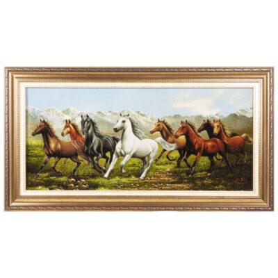 تابلو فرش دستباف سی پرشیا مدل گله اسب کد 903561