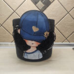 ست سطل و جای دستمال لالیپاپ مدل Grl