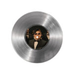 تابلو نیپ آرت طرح دیسک گرامافون مدل 9150 فریم نقره ای