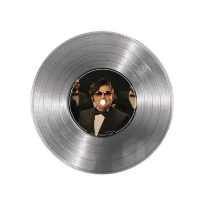 تابلو نیپ آرت طرح دیسک گرامافون مدل 9150 فریم نقره ای